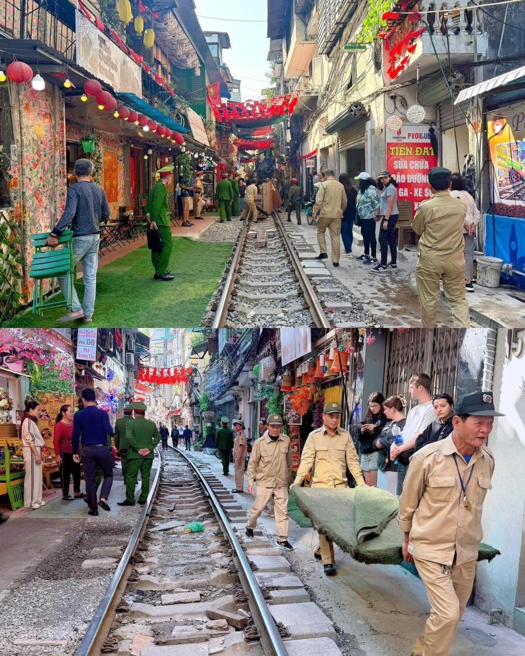 为了确保铁路运行安全，越南河内相关职能部门已对位于KhâmThiên（坎该