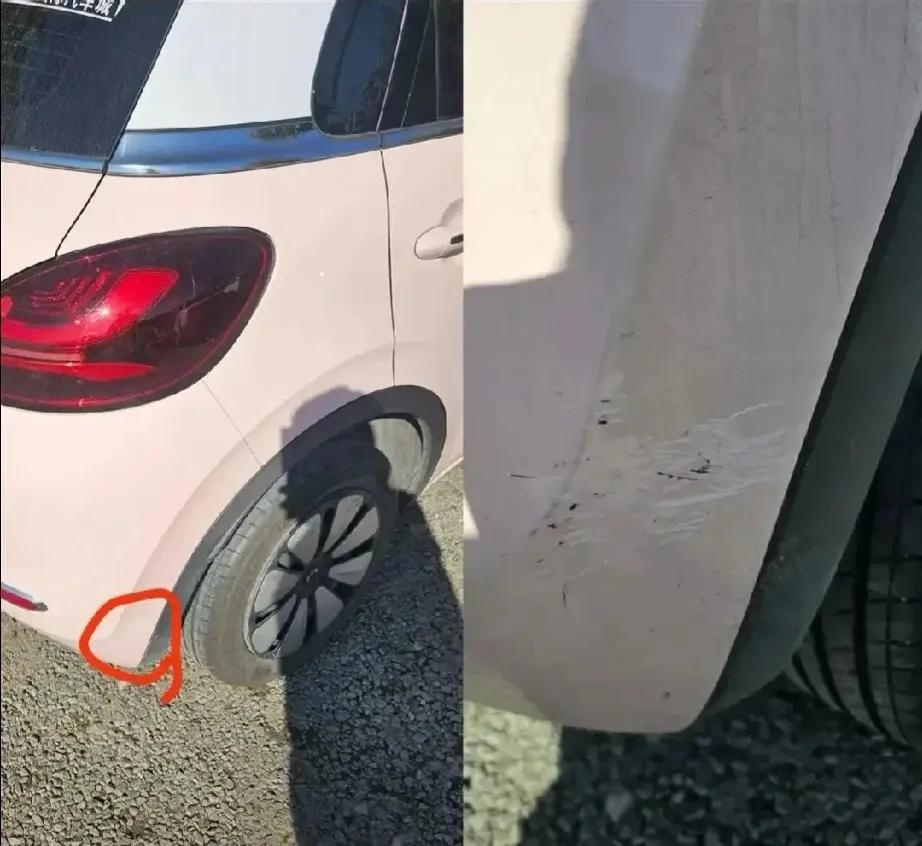 云南大理，男子在车行租了一辆新能源汽车，次日还车时，员工验车发现，车尾有多处划痕
