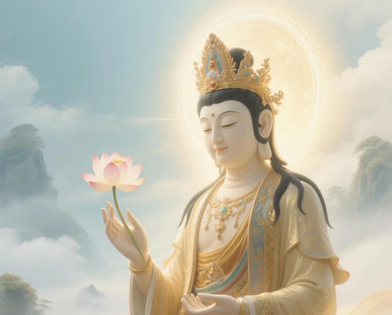 大势至菩萨是生肖马的守护神。马：象征奋进、热烈，与大势至菩萨“智慧光中，普照一