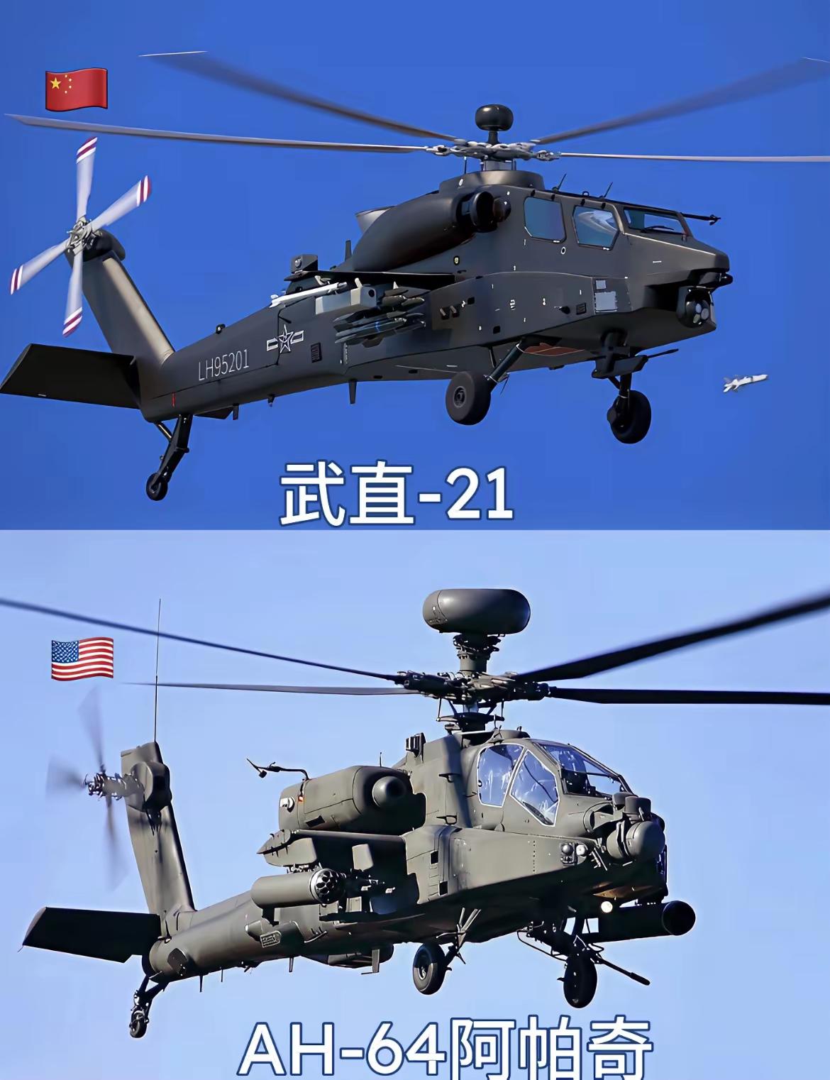 武直-21和阿帕奇对比谁更厉害？武21直升机先定核心结论：纸面硬件、高原动