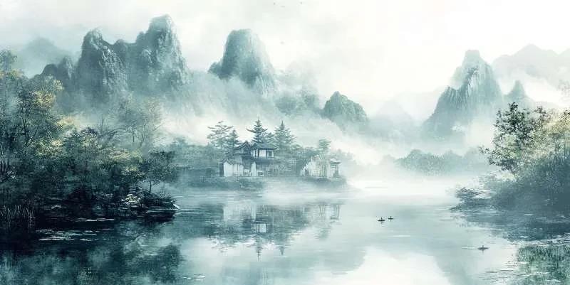 成令言是个隐士，他在鉴湖岸边定居，整天在山水间漫游。初秋的一晚，他把船停在千秋观