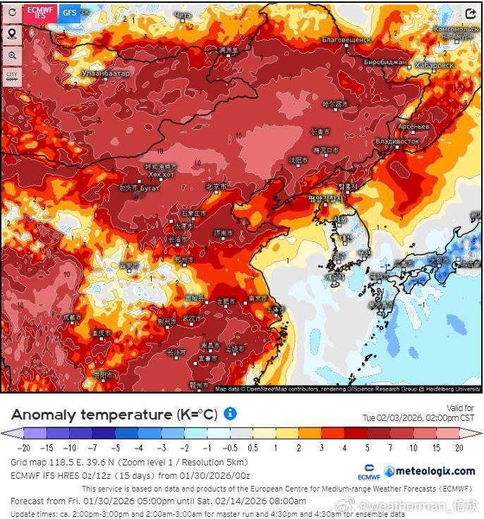【气温开启上升通道】明天江南南部和华南因为冷空气影响，气温还会下降。不过我国大部