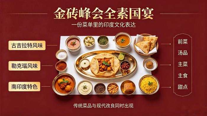 9月12日夜幕降临，新德里峰会现场灯火辉煌。莫迪大摆筵席招待各路金砖国家领