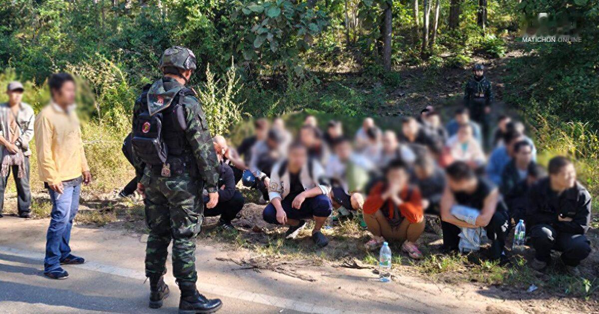 泰国边防军抓获44名网络分子！泰国军队在泰缅边境地区执行任务，抓获了44人，