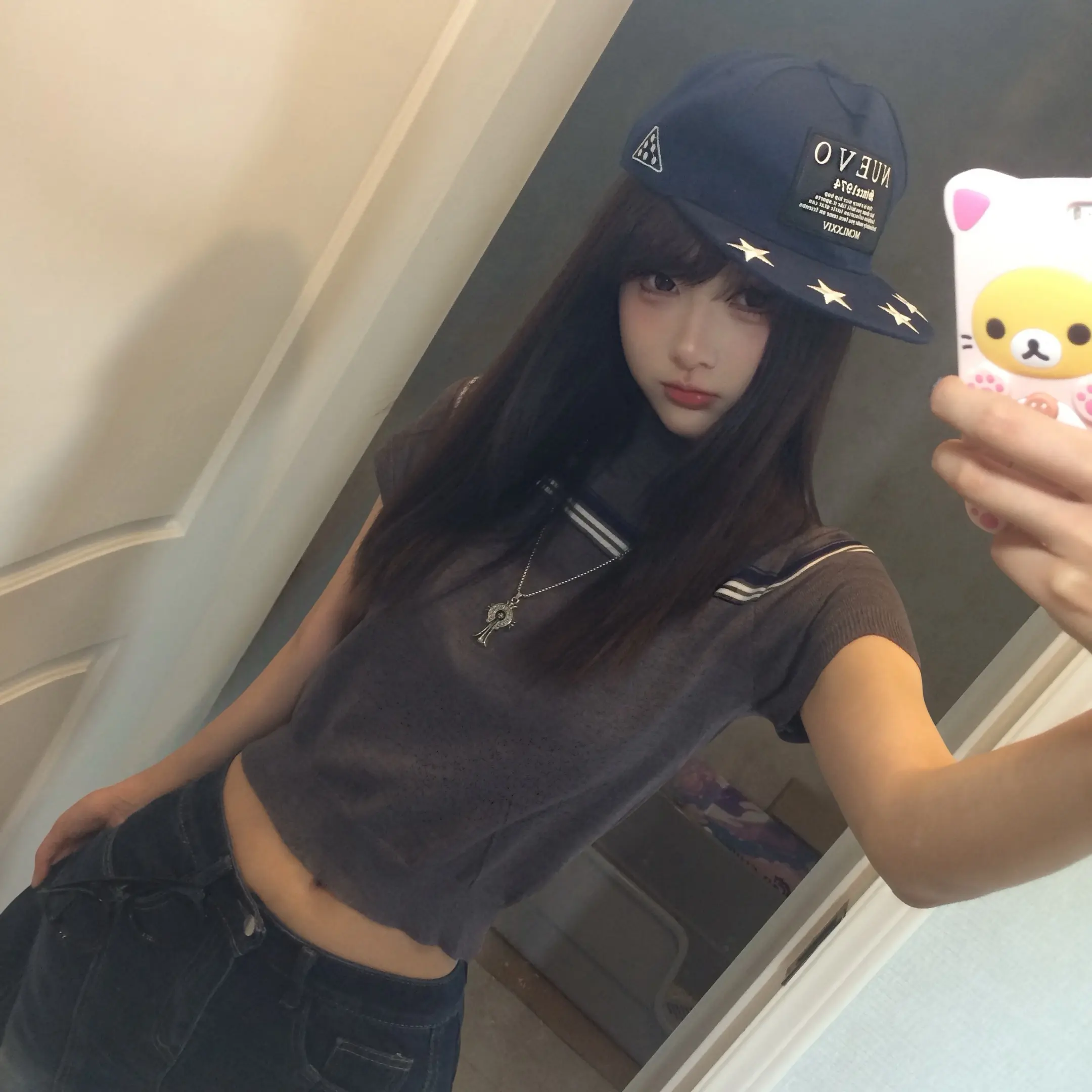 没有故意耍帅。