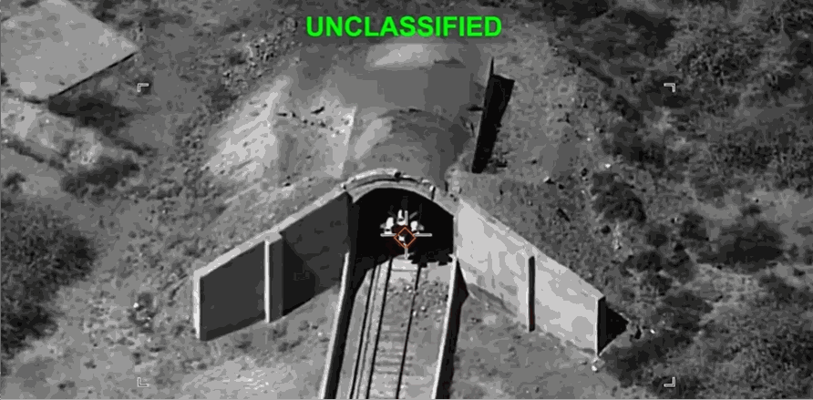 疑似无人机直接命中掩体内的伊朗导弹发射车并且引发导弹殉爆（疑似为预设S-200防