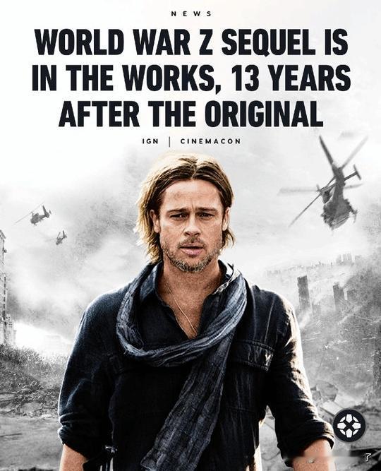 据报道，派拉蒙在CinemaCon2026上正式确认《僵尸世界大战》续集正在开