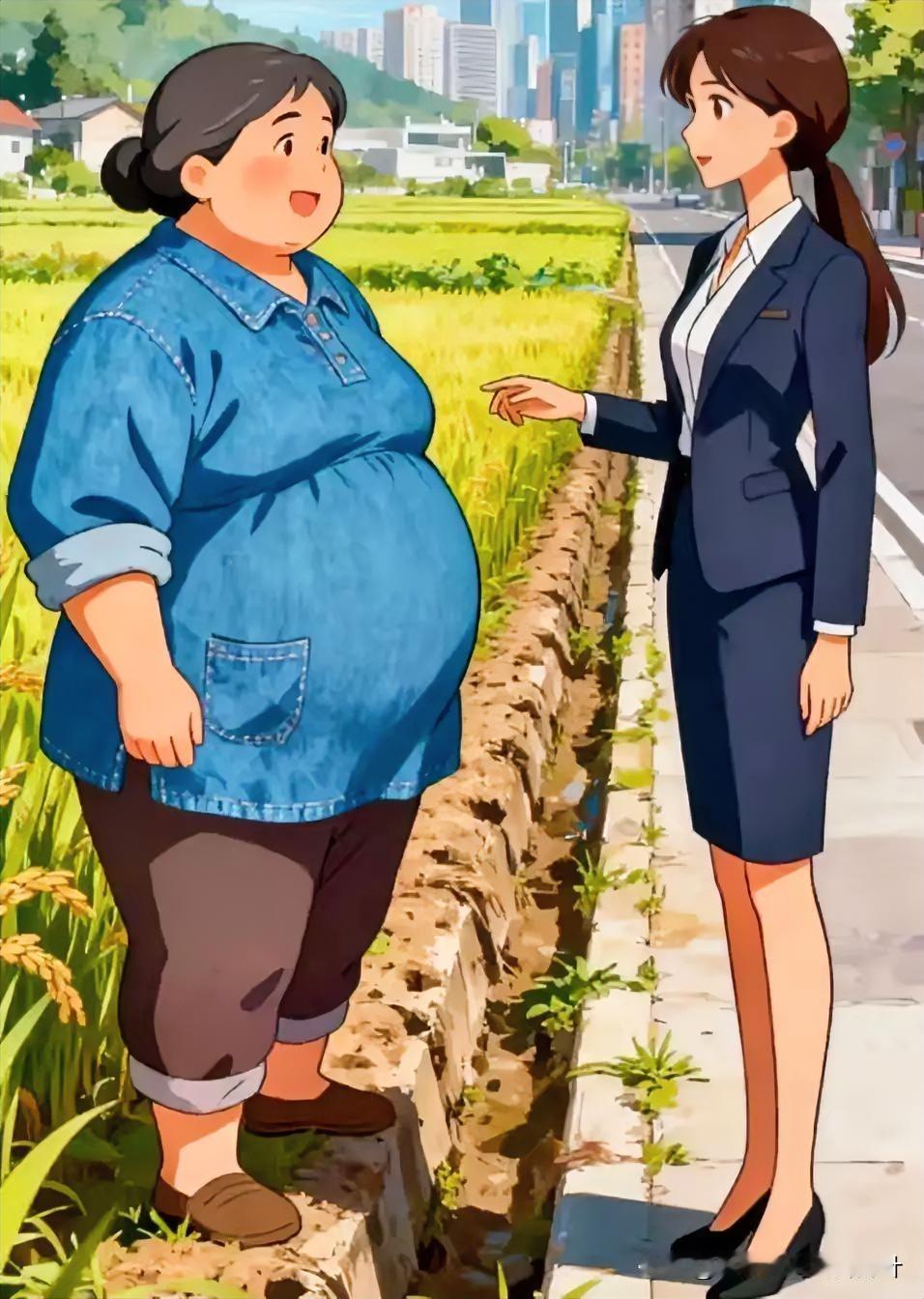 昨天回老家参加酒席，发现一个有趣的现象，就是农村里的中年妇女，大部分都是丰满的，