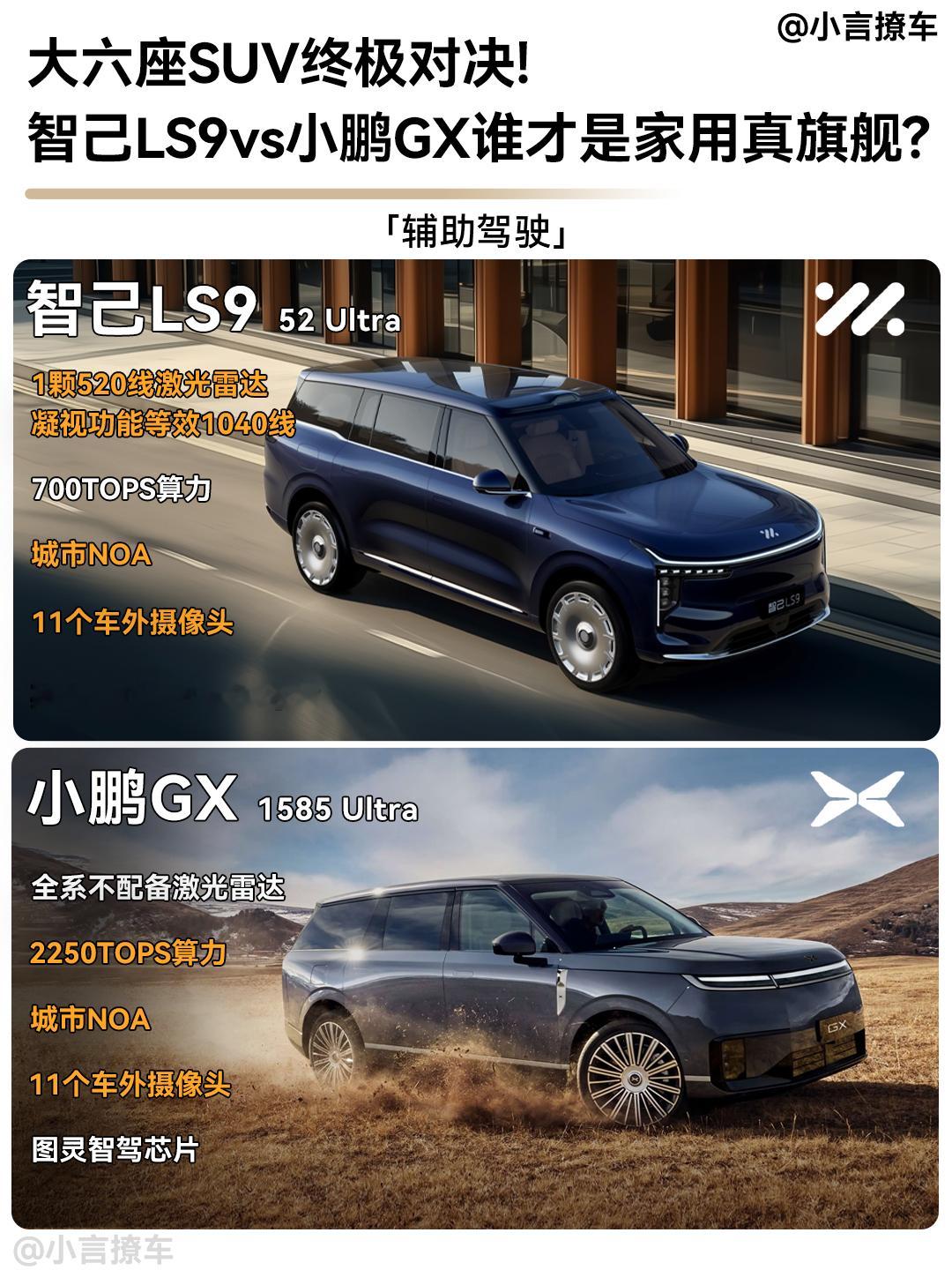 最近30万级大六座增程SUV实在很火，尤其不少人在观望的智己LS9和小鹏GX，讨