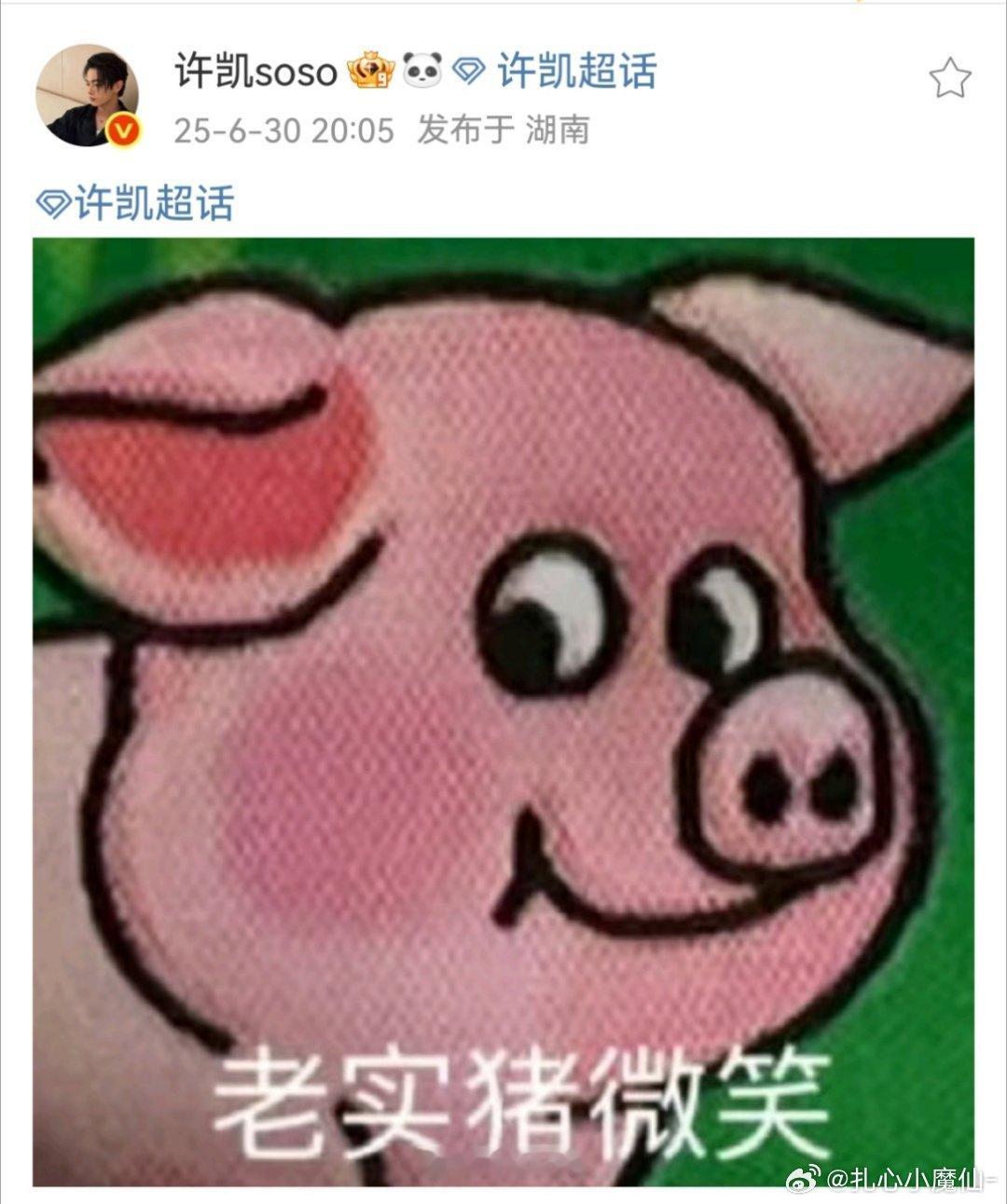 许凯有点抽象哦[捂脸哭][捂脸哭]​​​