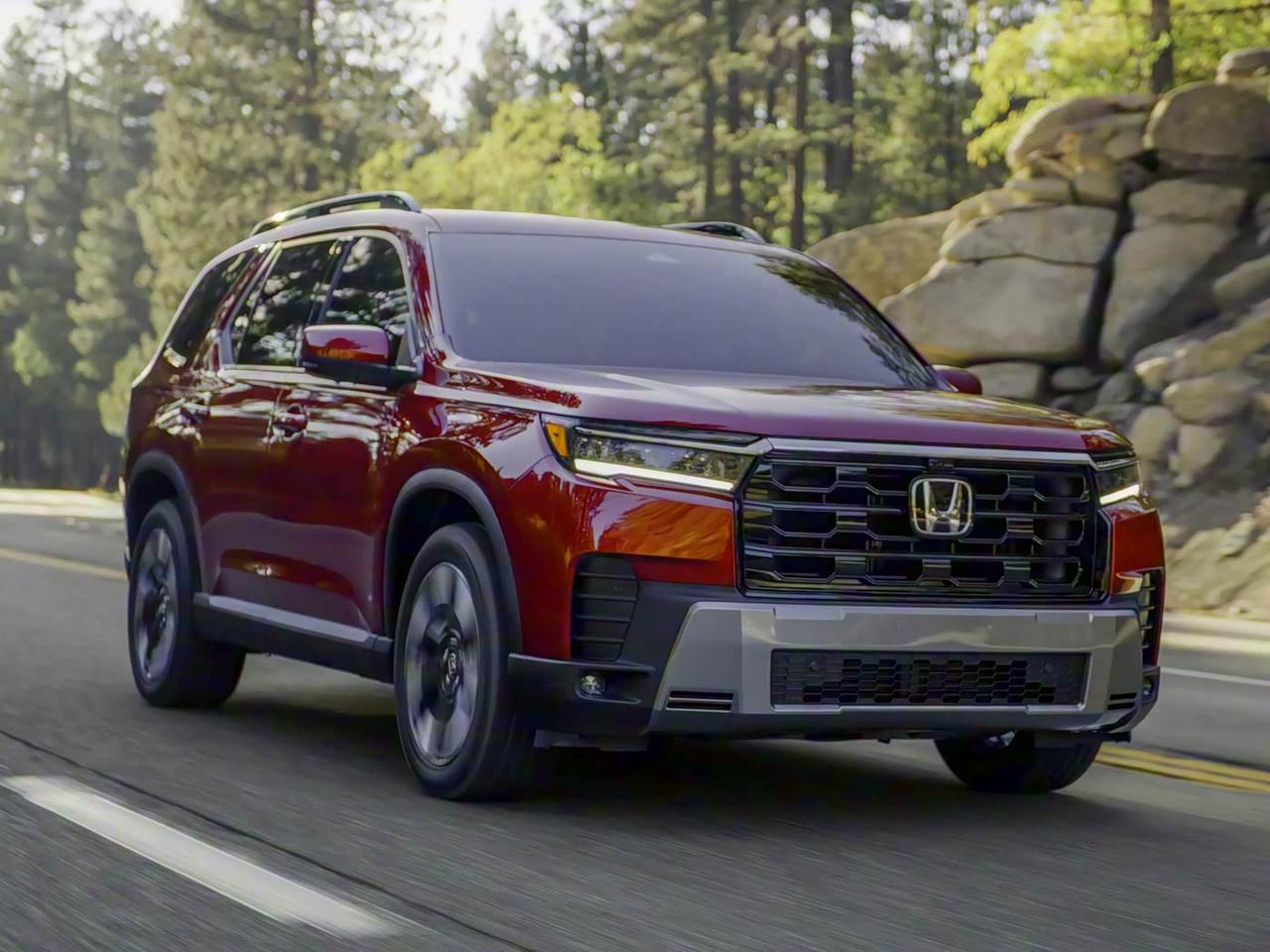 2026款本田Pilot海外版官图发布外观方正硬朗，挺好看也符合北美消费者的