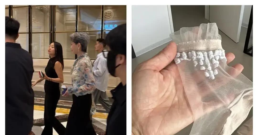 真不敢相信自己的眼睛，现在居然还有女明星在穿那种短截的“水晶丝袜”就是那种八九十年代内地大街小巷，不