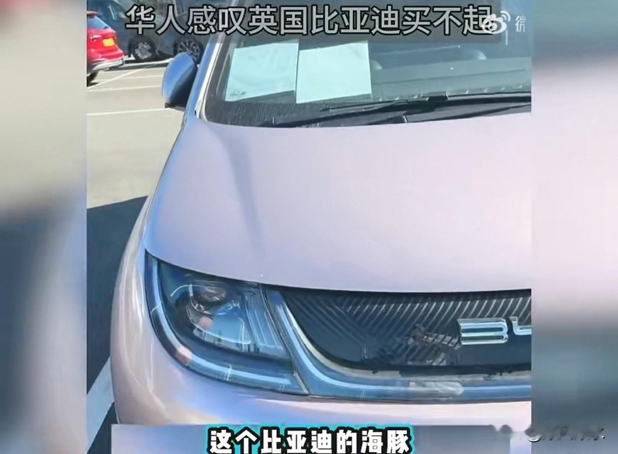 在英国生活十几年的华人发现，比亚迪海豚国内卖8万，英国版直接翻三倍到27万，提车