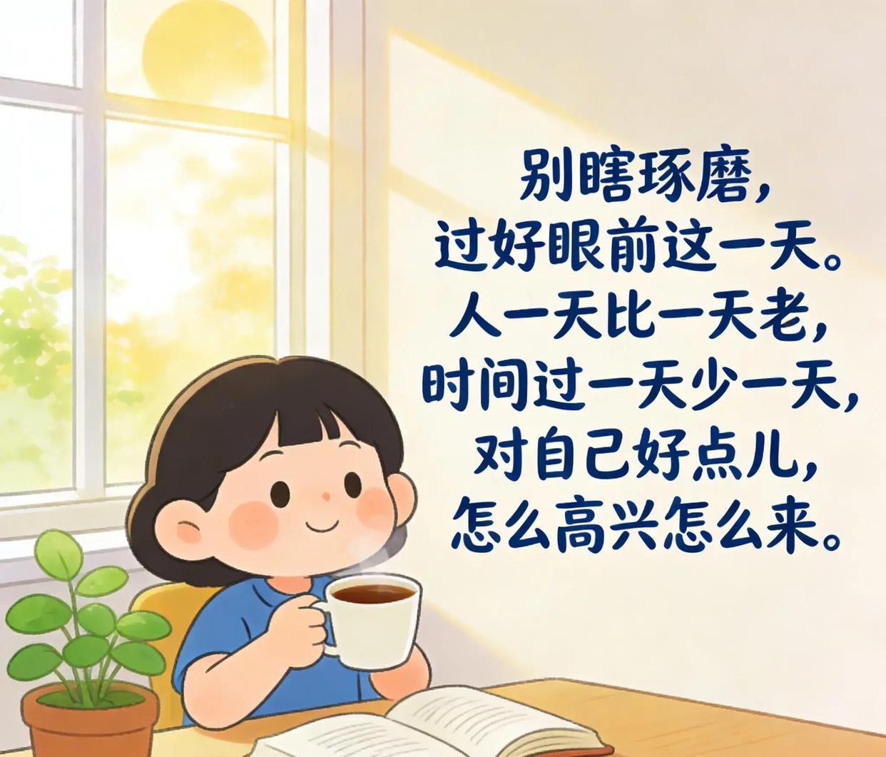 人这辈子你平平淡淡的过着，不要那么多事情，你的日子就会顺顺当当的。你越放宽心，心