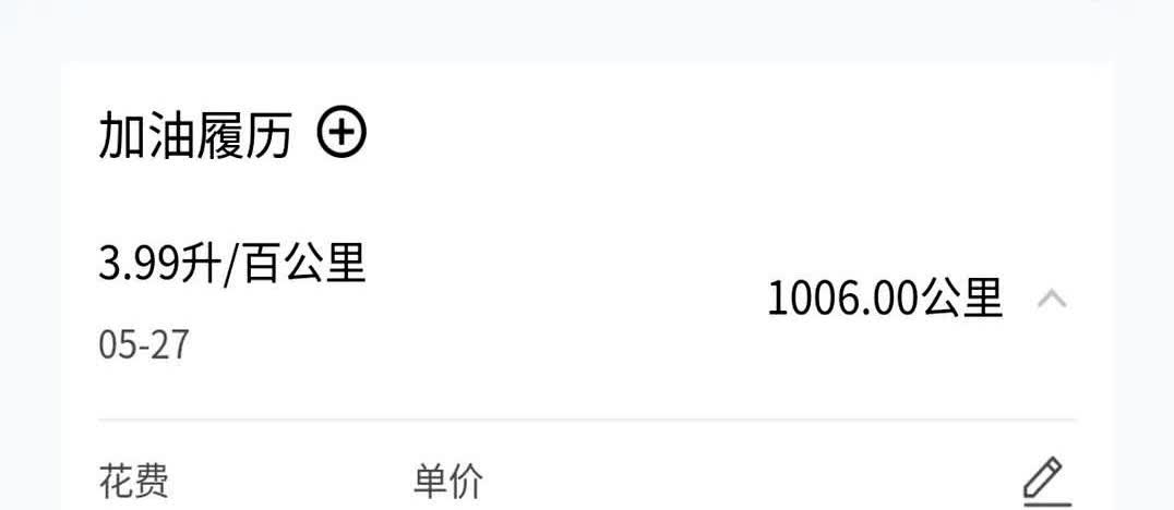 凯美瑞2.0混动豪华版五月初提的车，加了一箱油跑了1006公里，