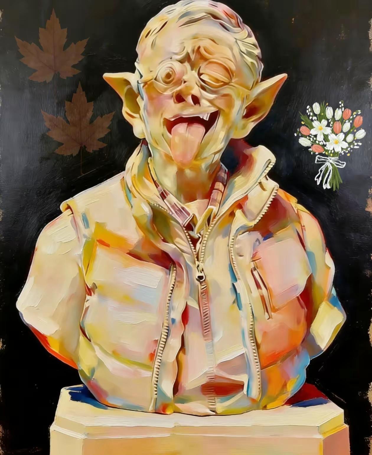 丑雕塑，是文化暗战的刀街头那些扭曲的老子、龇牙的龙、佝偻的英雄，并非艺术家一