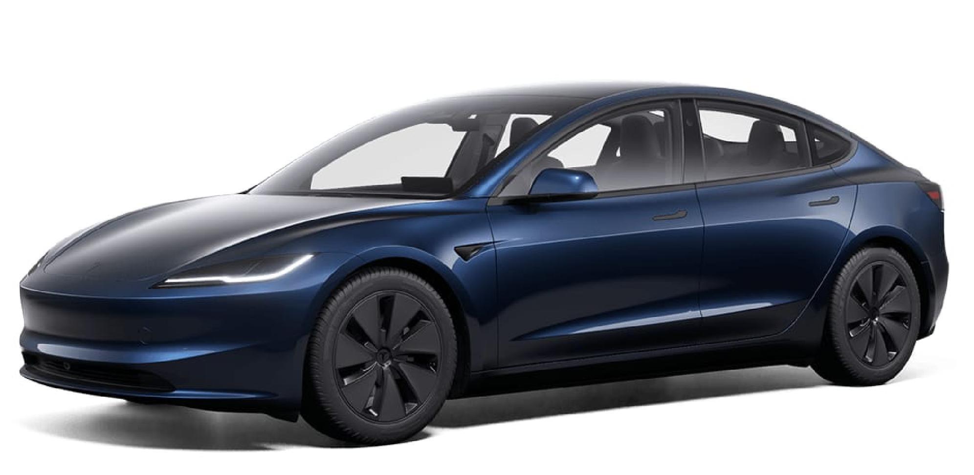 一觉醒来，Model3多了个车漆叫“海洋蓝”...嗯...好看我还是投票“快银