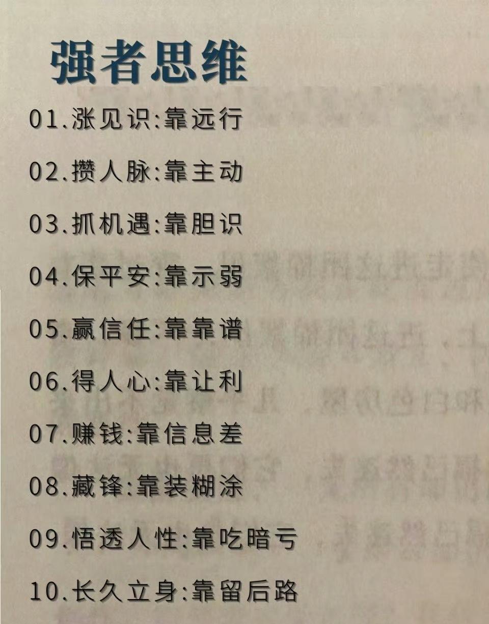 强者思维​​​