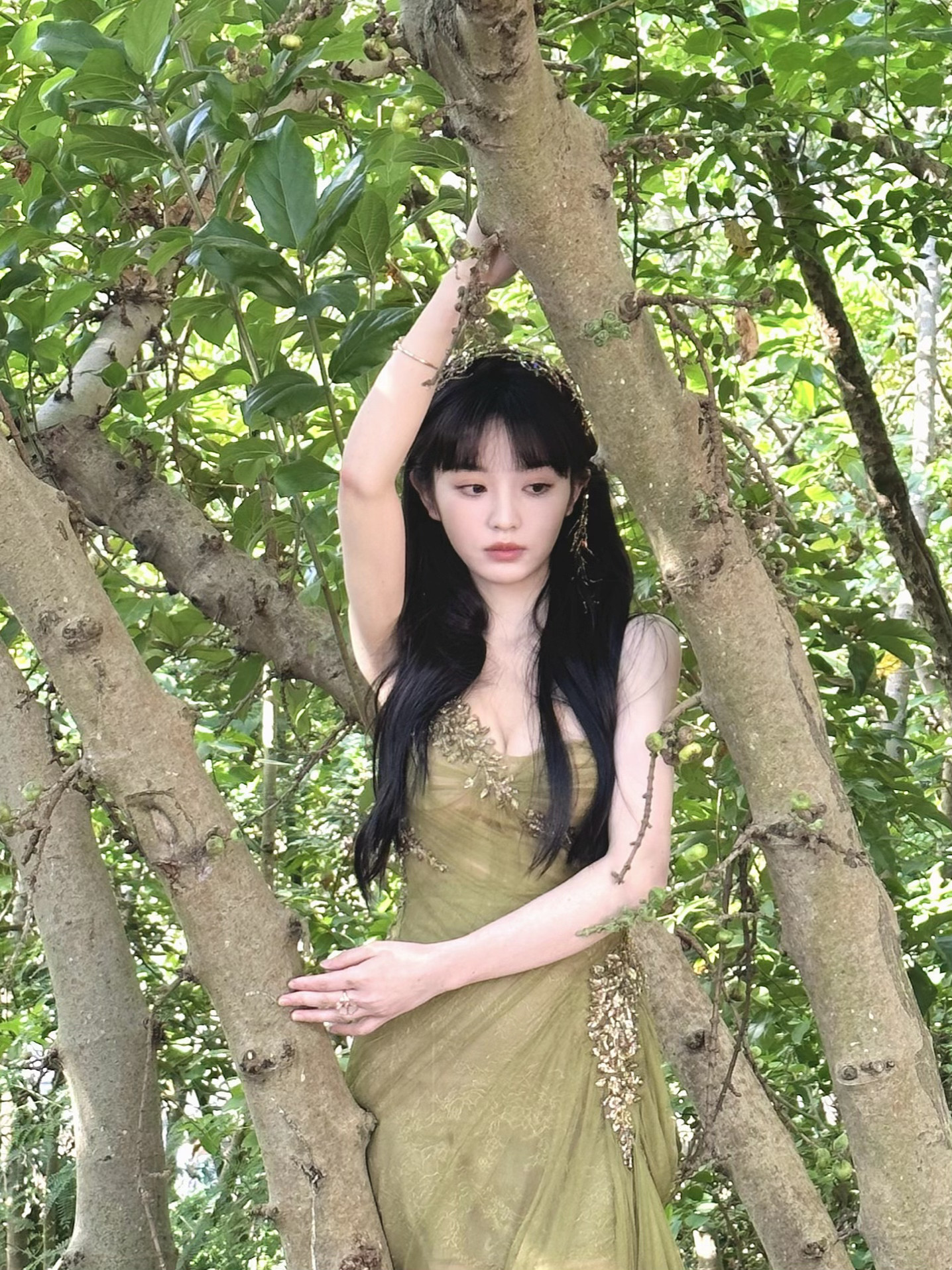 田曦薇美貌持续暴击💚自带灵动的故事感