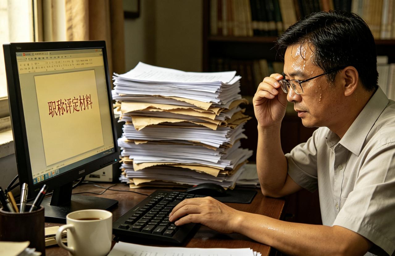 今天参加了一个职称评审会议，心情真的很沉重。我这个人一生最怕干两件事情，一是写材