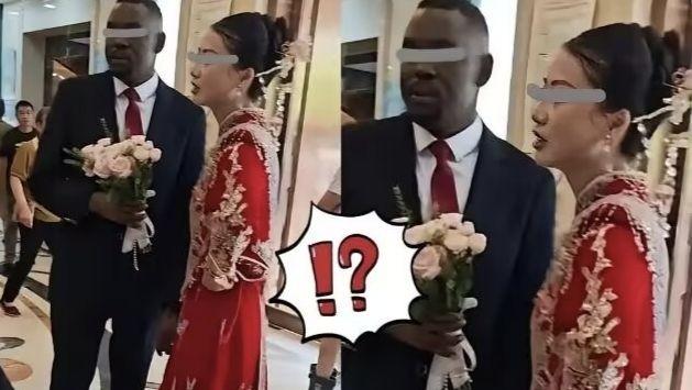 女孩嫁了黑人，在国内办了婚礼，结果亲戚朋友一个都没去。有个姑娘最近结了婚，