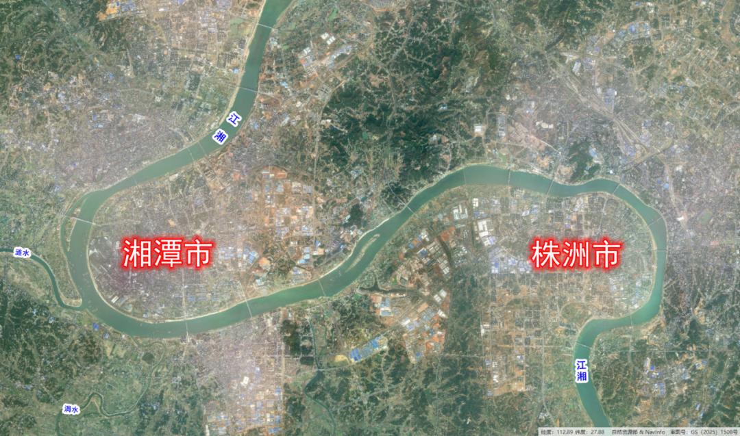 湖南省中部有的湘潭和株洲（注意全国有很多带州的城市，株洲市有三点水的）两个城市，