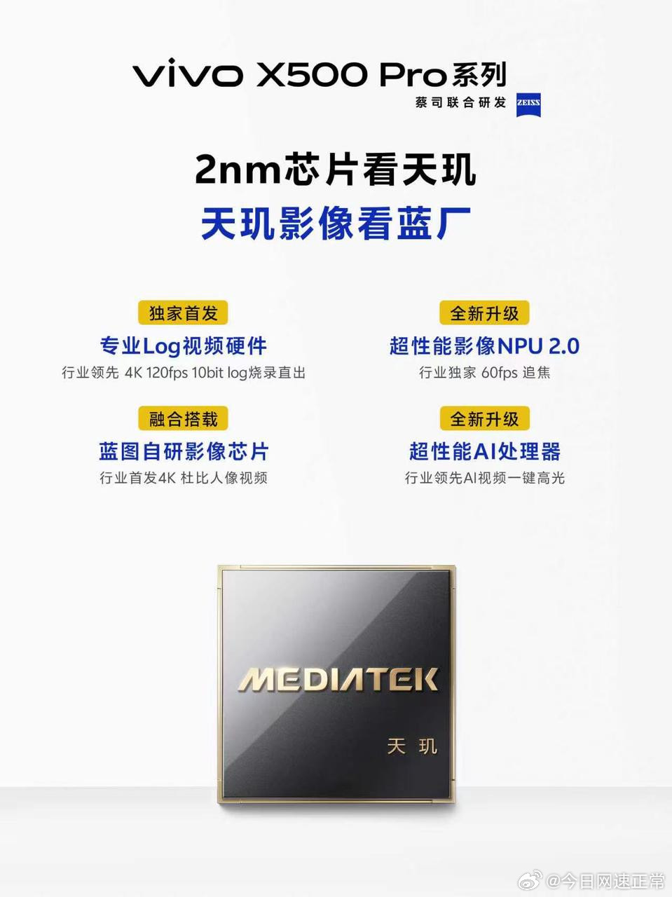 蓝厂这次全是狠活😯“蓝厂配天玑，越用越nb”听得多了，直到刷到X500Pro系列的预热，脑里才终于