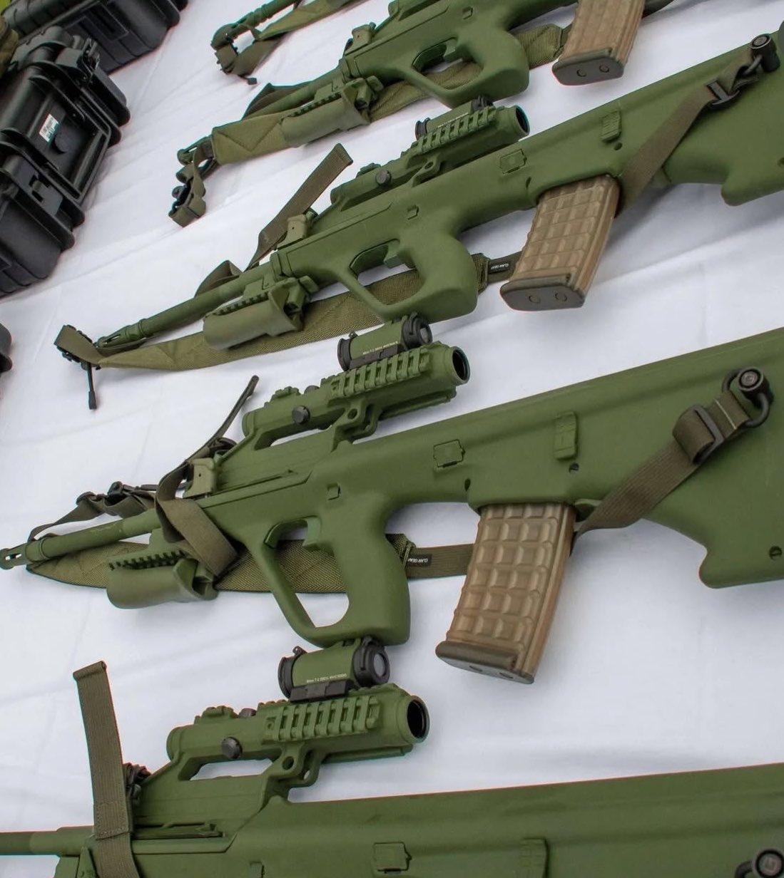 奥地利军队最近开始向士兵配发一种新型AUG步枪。这种步枪名为STG-77A1