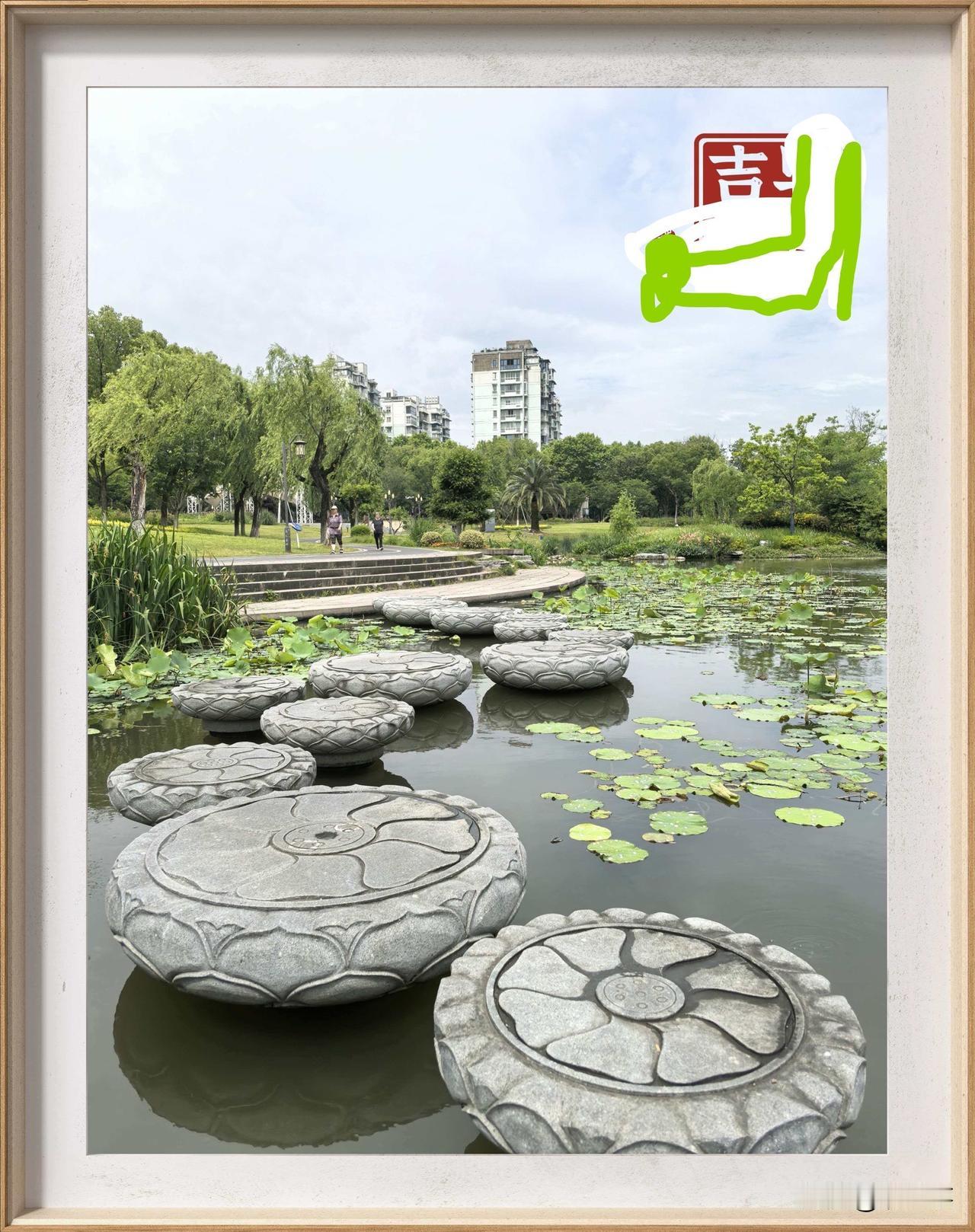 AI绘画大作战荷塘花开