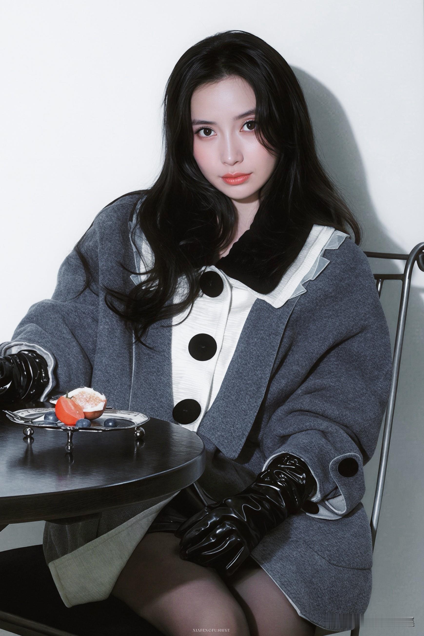 Angelababy新写真，优雅的韩系千金格调Angelababy这一组Lefame造型写真，将韩系
