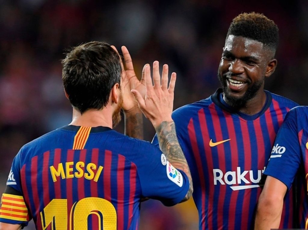 巴萨前队友乌姆蒂蒂谈与梅西并肩作战是怎样的体验？🎙乌姆蒂蒂："难以置信。你会看