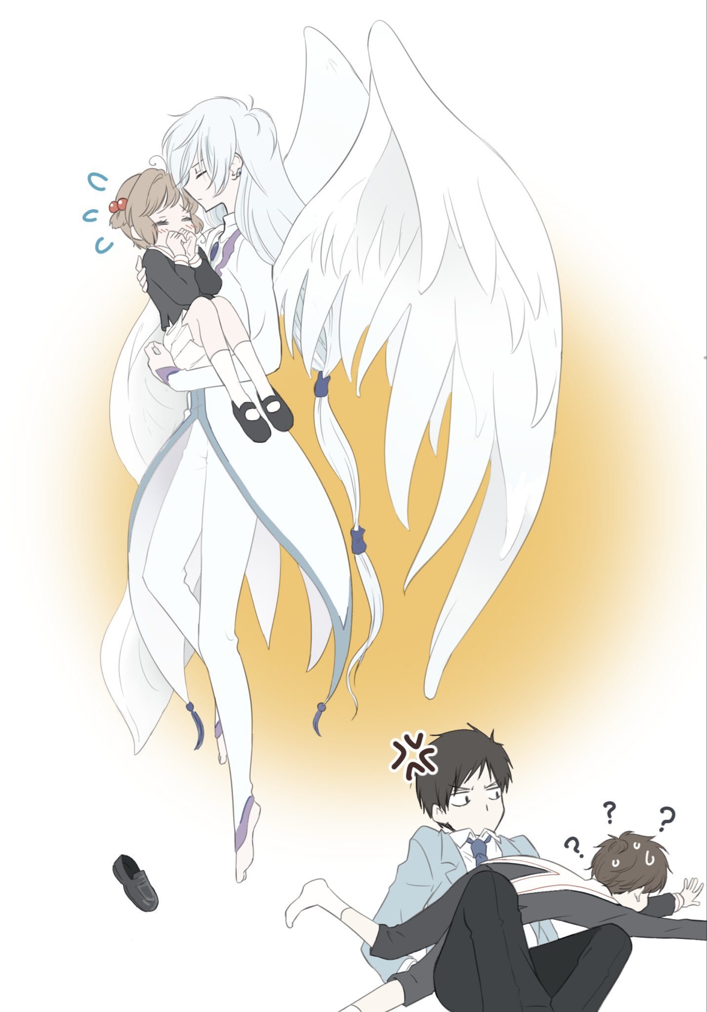 魔卡少女樱动漫真的好喜欢审判者月的绝佳风采啊.[哭哭]绘：hekomidesit
