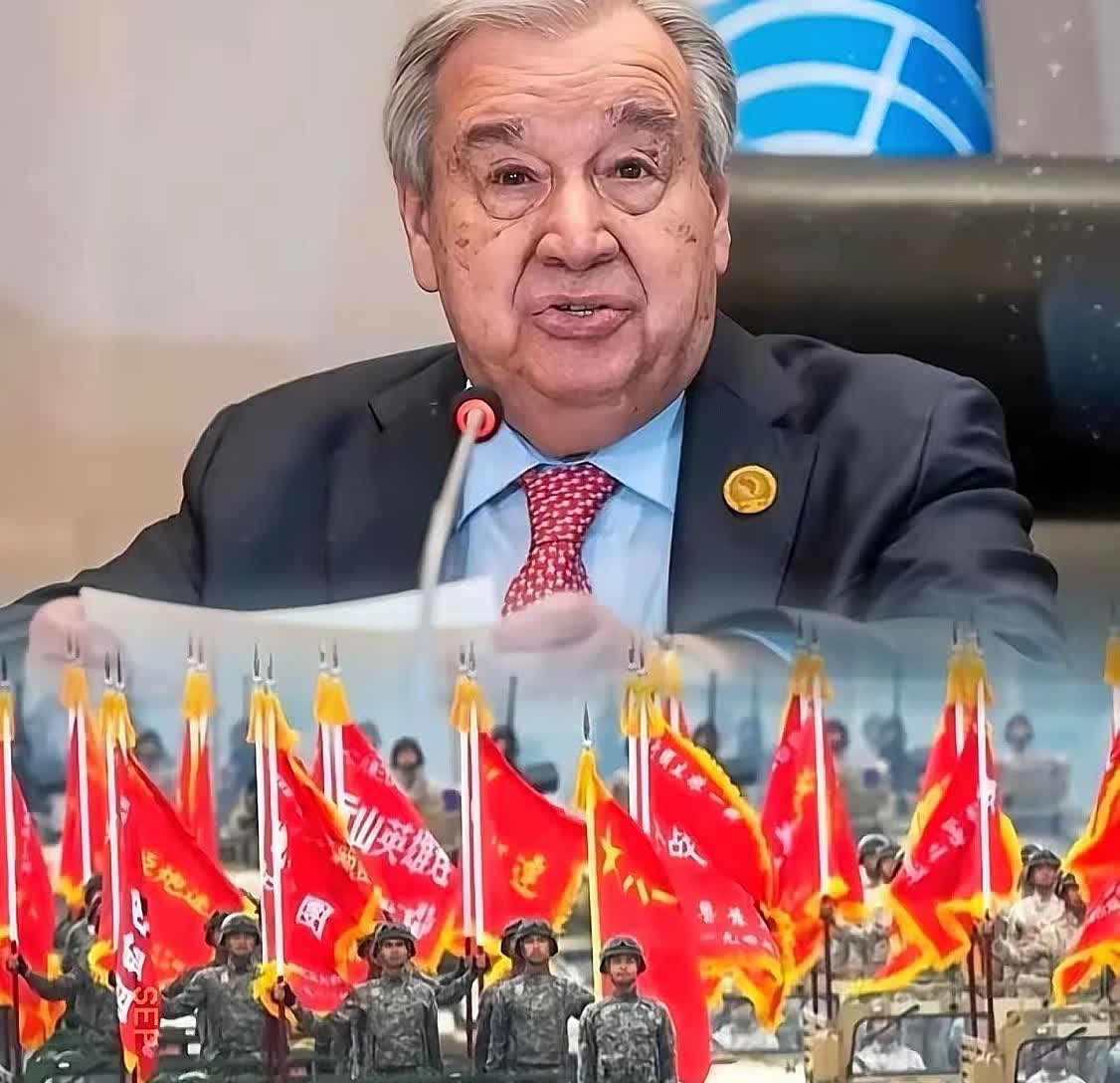 联合国秘书长，古古特雷斯这话说得一点没掺水分。他来中国参加上合峰