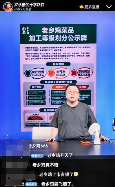 万万没想到罗永浩跟西贝干架最大的赢家居然是老乡鸡！罗永浩当着几百万人