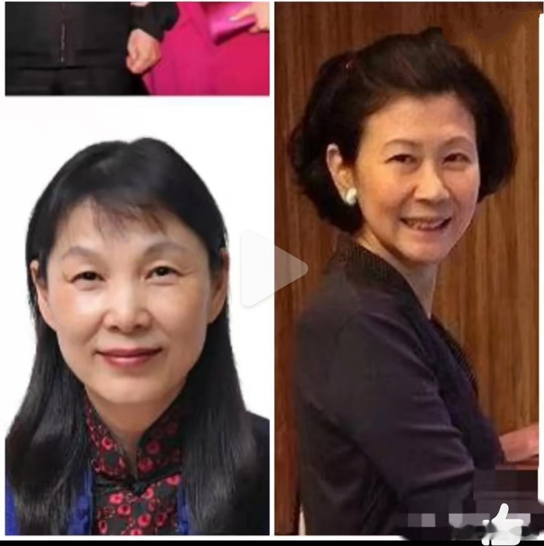 杜建英和周凯旋(李嘉诚的心肝宝贝)，俩人都是月牙眼，眉毛，鼻子，嘴，脸型都很像，