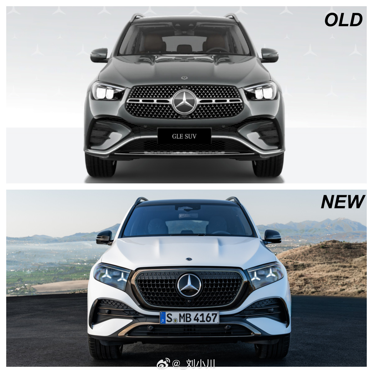 新老奔驰GLE对比新款&老款奔驰GLE对比，外观+内饰，大家更喜欢哪个设计