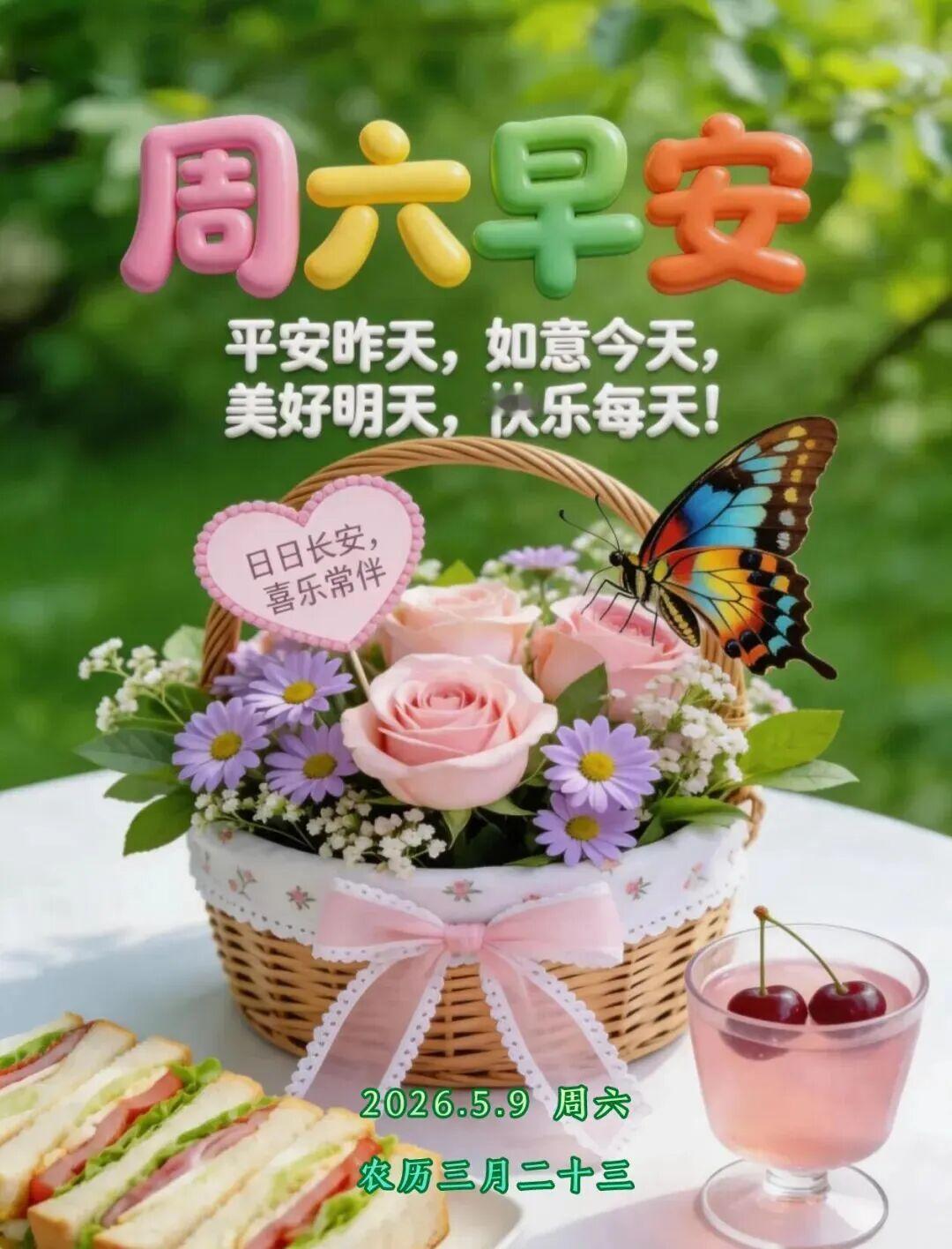 💐🍃生活带微笑，好运自然到；天天问个好，开心无烦恼；顺心又顺意，快乐每一秒；