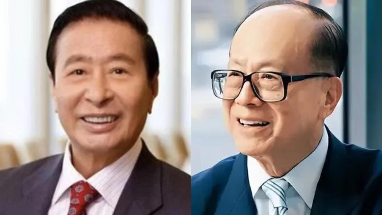 李兆基面长鼻长耳长感觉整体生的好李嘉诚五官较小面相感觉一般王永庆看不