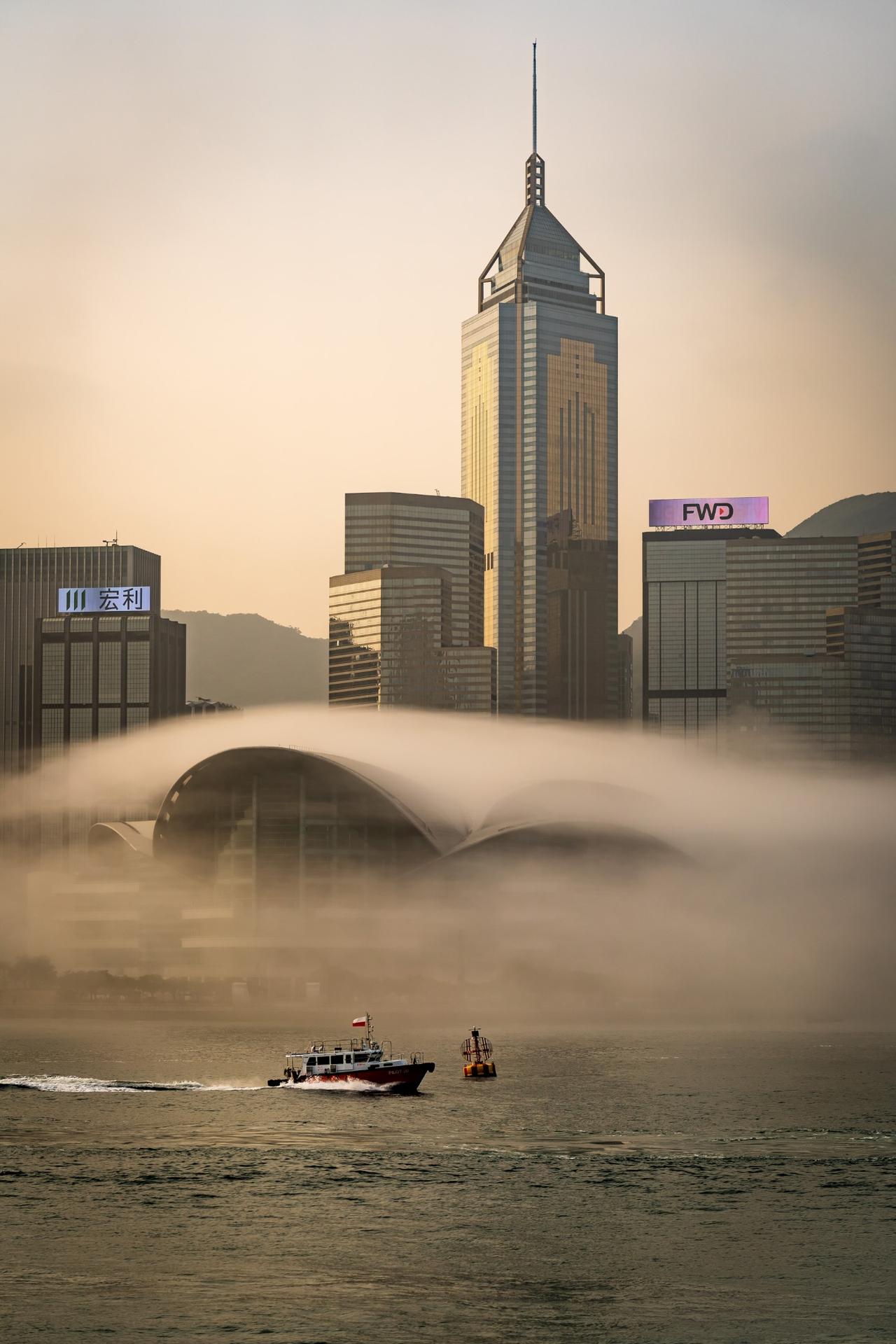 海雾、湾仔、香港