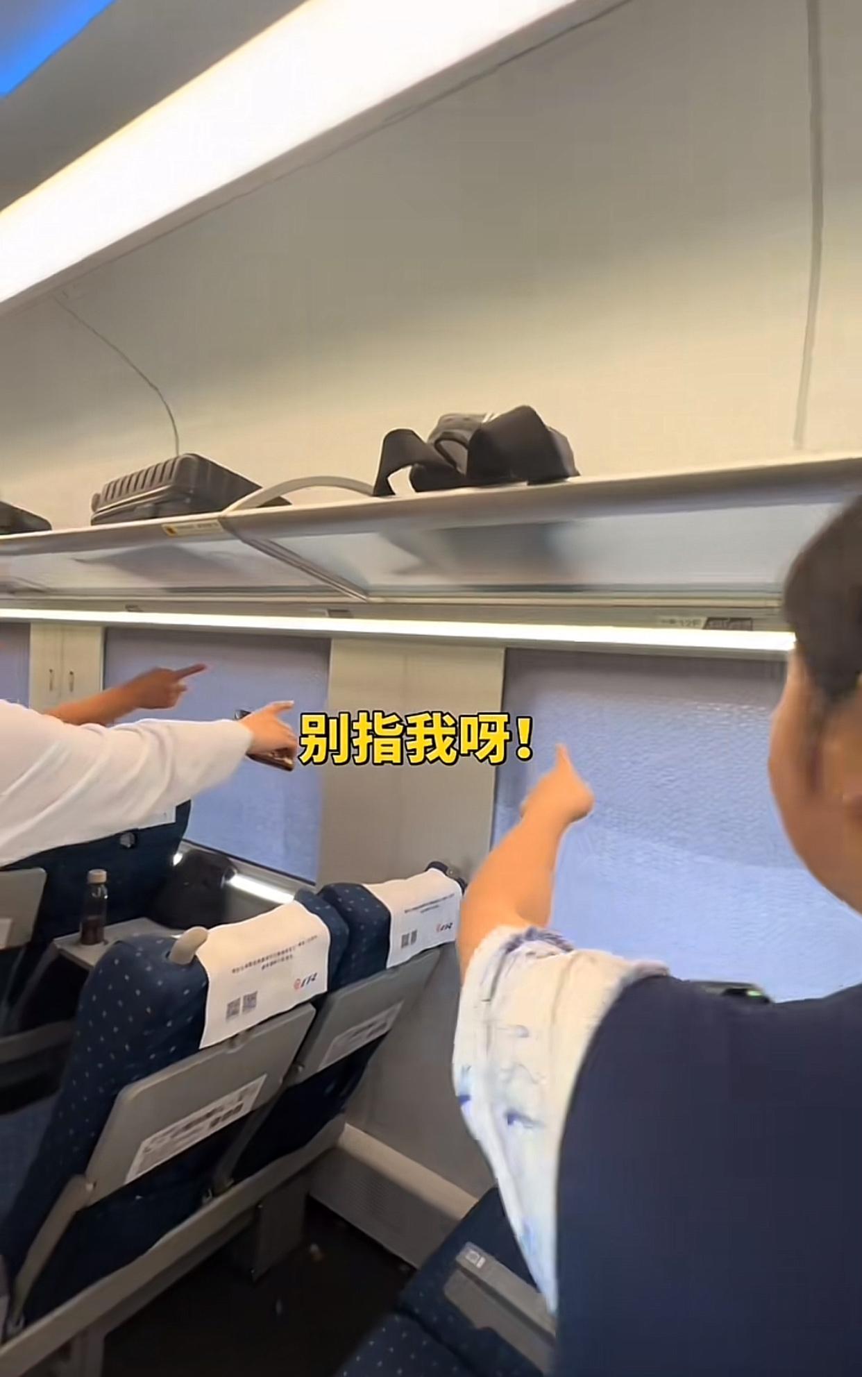 近日一位网友分享，她在乘坐高铁的过程中被吓到了，因为她在车厢内看到了一条蛇…