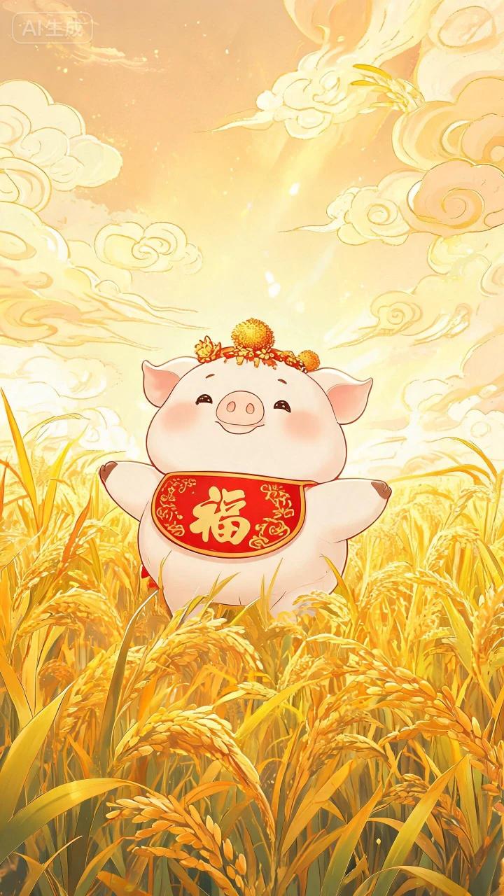 1. 属猪天生有福，2026财源滚滚，全家安康