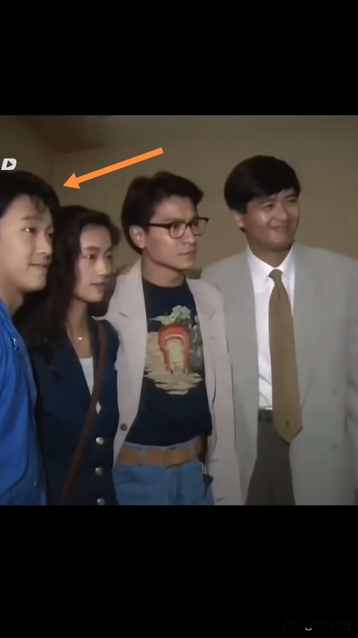 周润发，刘德华，吴倩莲，大家基本上都认识，最左边的人是谁，好像佟大为，有认