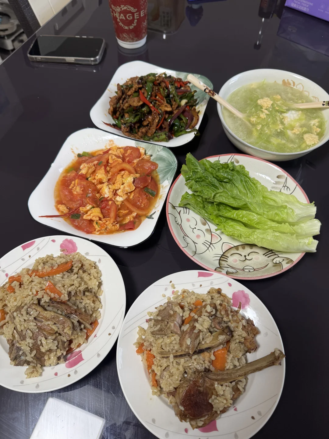 今天吃羊肉抓饭