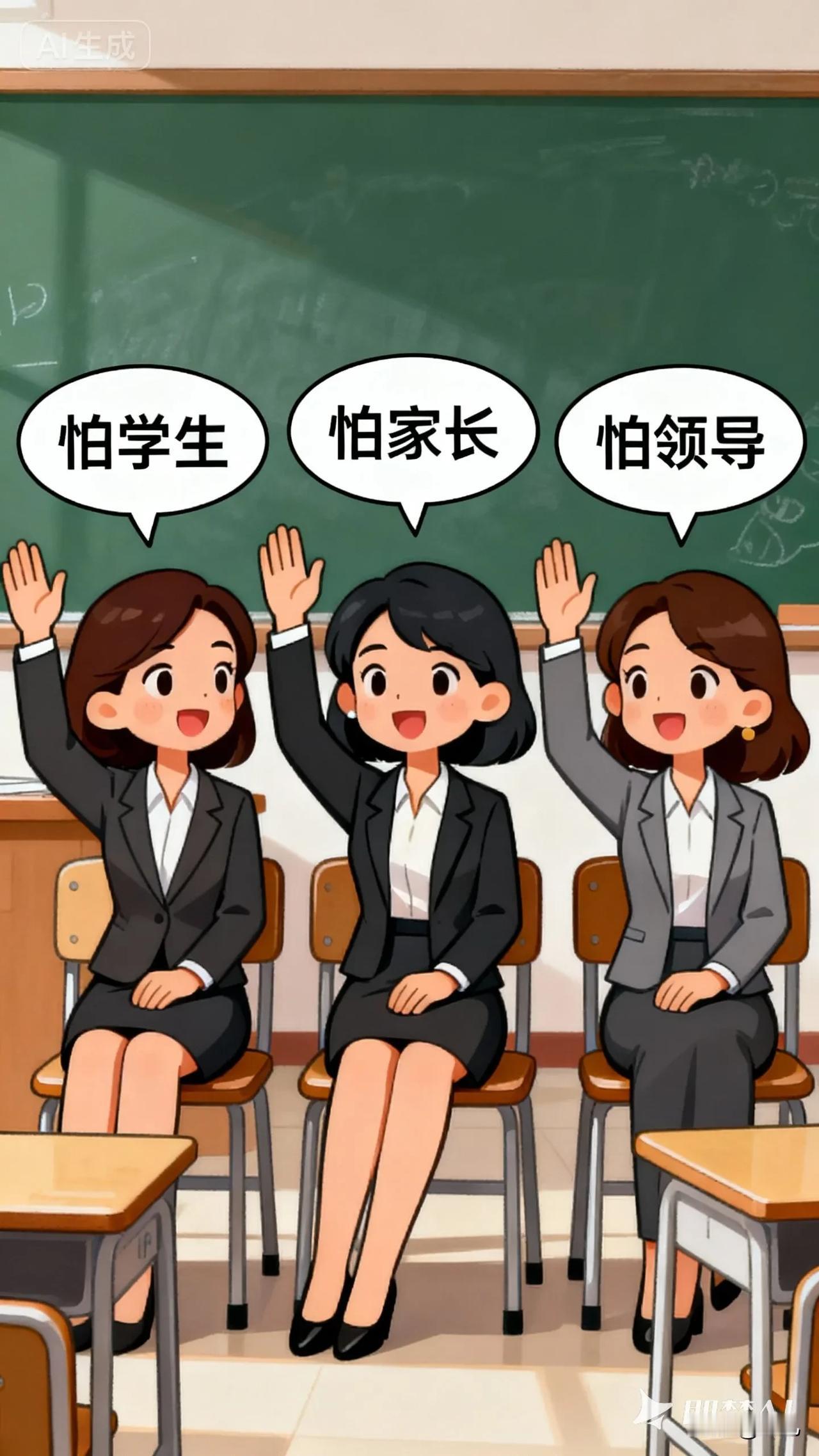 老师的“三愁”直喊难喊累。一愁学生:上课不听课的学生，说不听，打、骂、罚