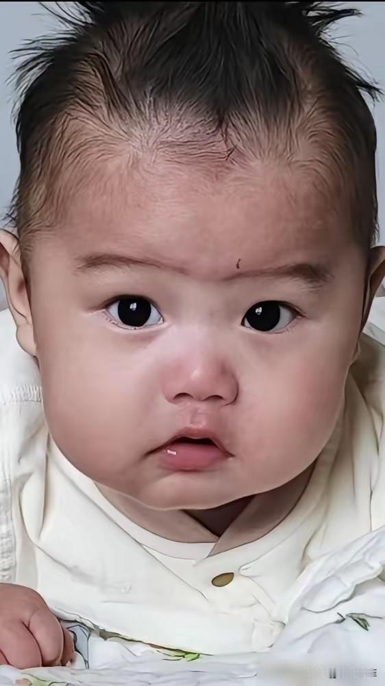 笑不活了，浙江，一位宝妈在网上晒出自家宝宝，不料，孩子脑袋上竟有整整九个头旋，特