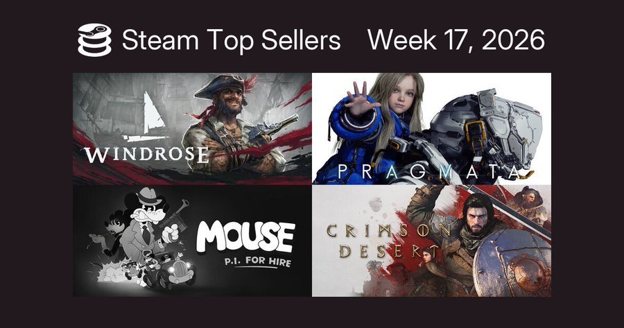 Steam最新一周销量榜出炉，《Windrose:风启之旅》登顶，《极限竞速：