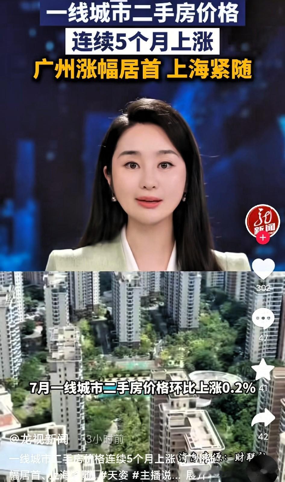 一线城市二手房行情，最近有点出乎不少人的预料。数据显示，一线城市二手房价格