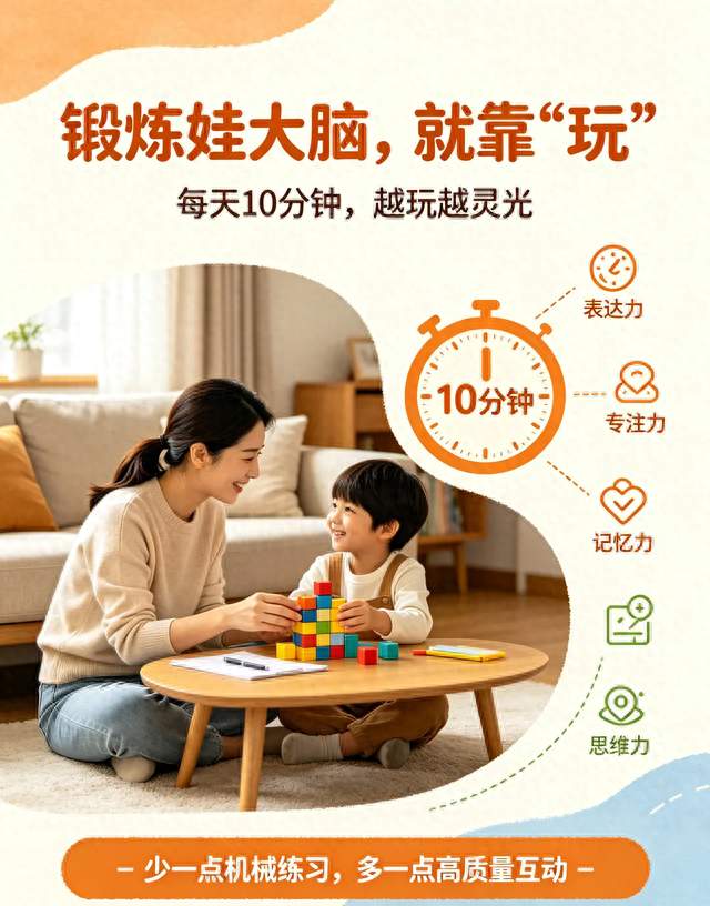 锻炼娃大脑就靠俩字! 每天10分钟, 越练脑子越灵光