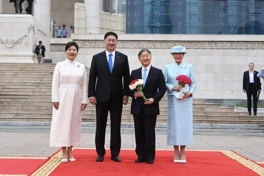日本天皇德仁访问蒙古国，接下来，是与蒙古国总理赞丹沙塔尔的会晤环节。此前，蒙古