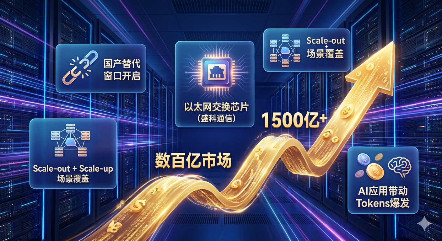 国产算力底层逻辑生变：交换芯片或成下半场最大增量？